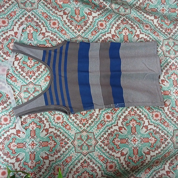 Guess Striped Sequin Tank Top, Size M - Picture 7 of 11